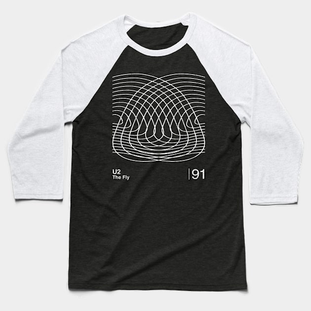 The Fly / Minimalist Graphic Artwork Design Baseball T-Shirt by saudade